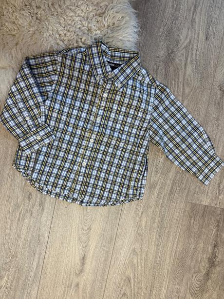 Košielka s károvaním, h&m,98