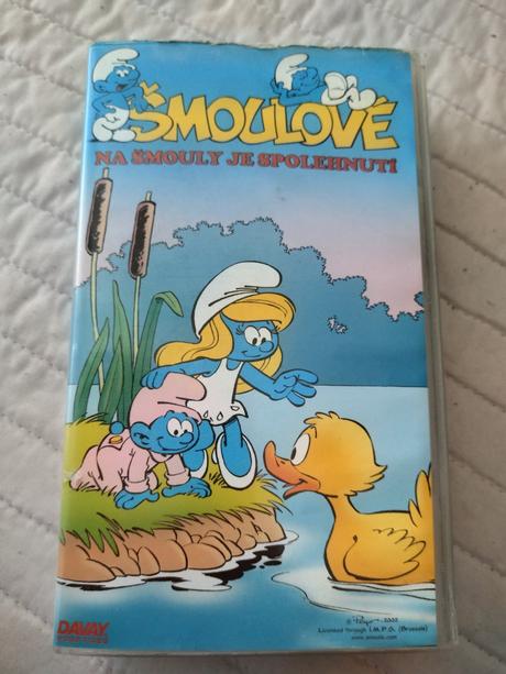 Originálna vhs šmoulové na šmouly je spolehnutí,