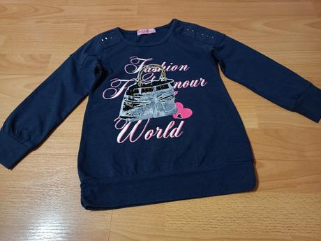 Dievčenské tričko s dlhým rukávom, 104