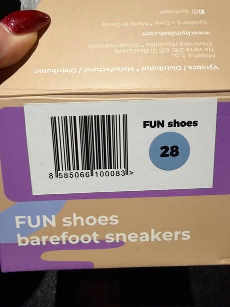 Milash barefoot tenisky 28 vd 17, 28