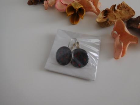 Tmavé naušnice okrúhle, 