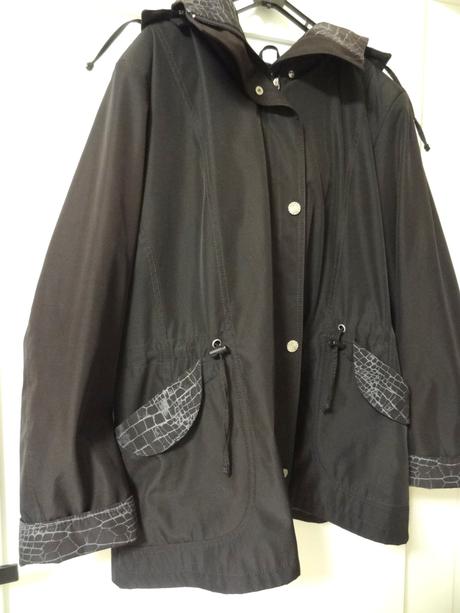 Čierna vetrovka bunda, 48