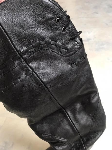 Luxusné kožené čižmy, 38