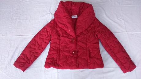 Červená zimná bunda, l