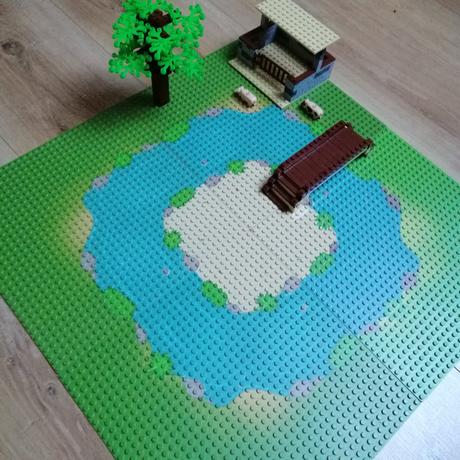 Blok pevnina a rieka,