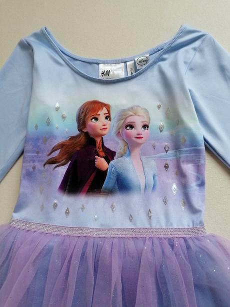 Elsa, anna - body šaty s tutu sukňou veľ.116,