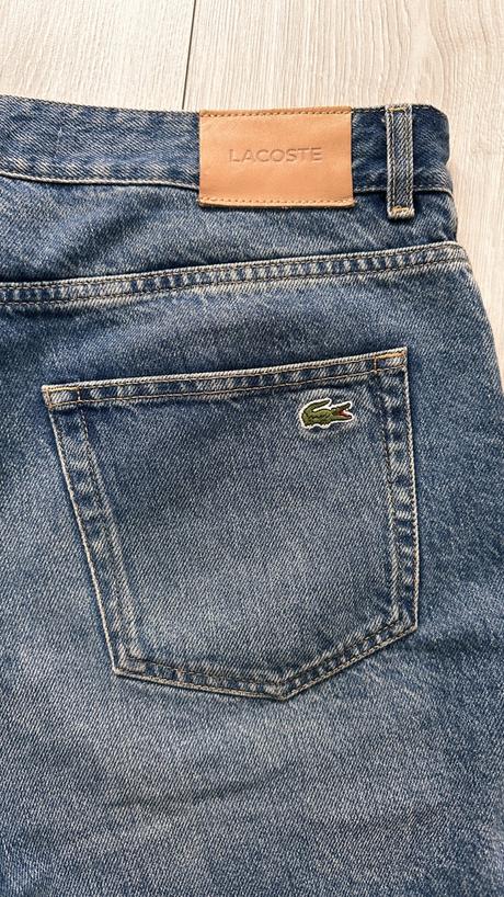 Pánske,kvalitné,riflové šortky lacoste - č.34, lacoste,34