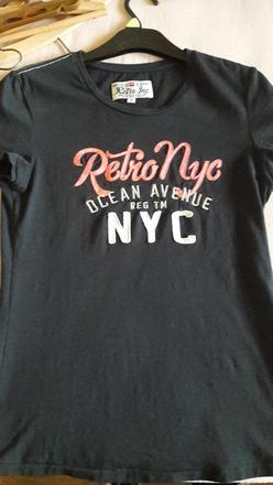 Tricko retro jeans, m