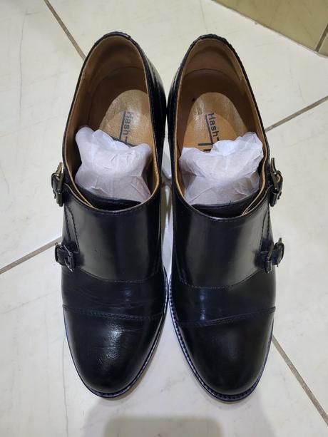 Čierne kožené poltopánky, 38