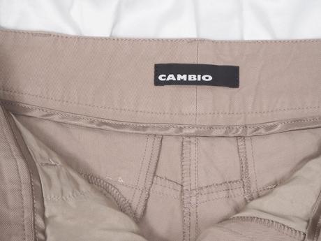 Luxusné béžové nohavice cambio, 40