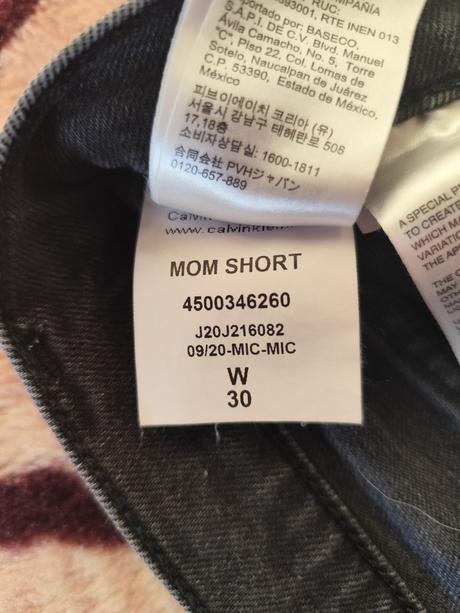 Čierne mom šortky calvin klein veľ.w30, calvin klein,m