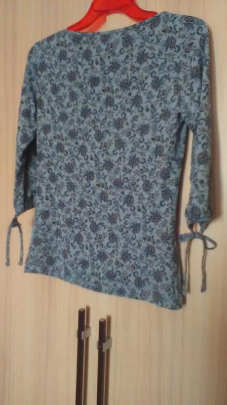 Tričko 7/8 rukávom s kvetmi, zara,l