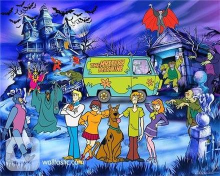 Tapeta 3d walltastic scooby doo,