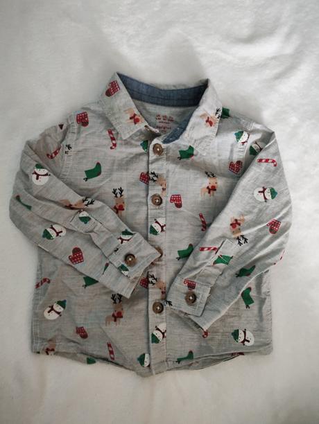 Košeľa vianočná, f&f,74