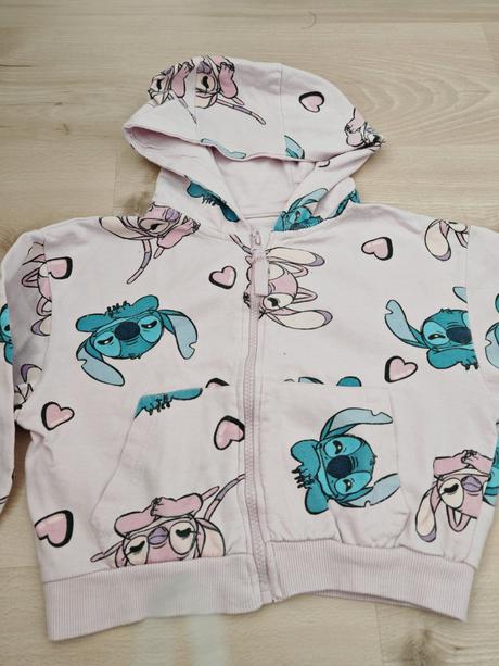 Krásna mikina stich bavlna, sadne na 104/110, sinsay,110