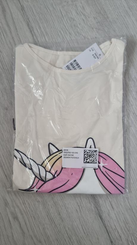 Tričko jednorožec, h&m,140