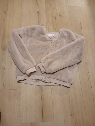 Elegantný dievčenský kožuštek, mikinka 158,164, reserved,158