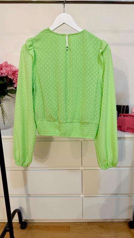 Limetková romantická blúzka fb sister, s