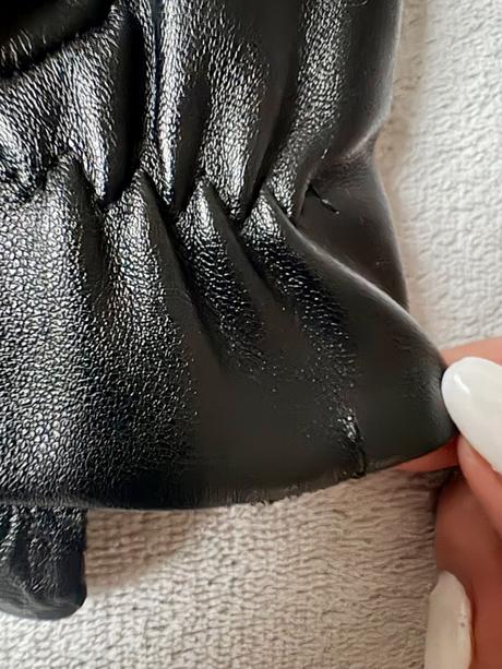 Elegantné dámske koženkové rukavice, 