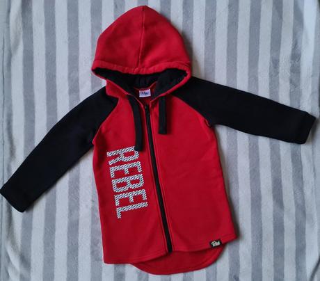 Tepla predlzena rebel mikina, rebel,104