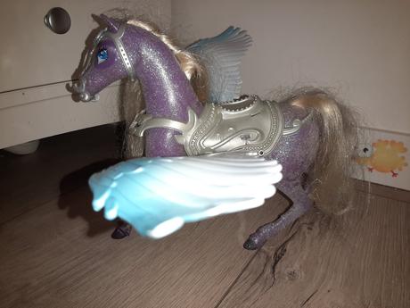 Pegas, 2x krídla, modré a ružové, 