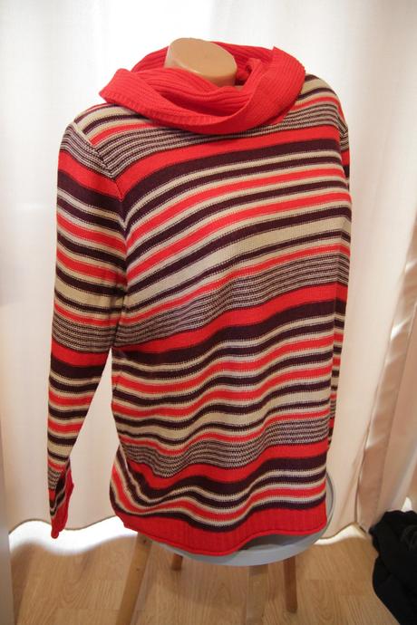 Pásikavý pletený sveter, xxxl, xxxl