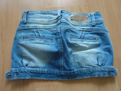 Sexi riflová sukňa, s