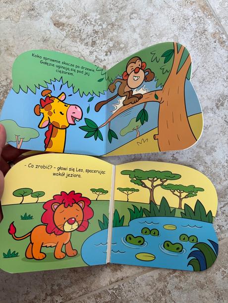 Knihy pre deti žirafa,lev, 