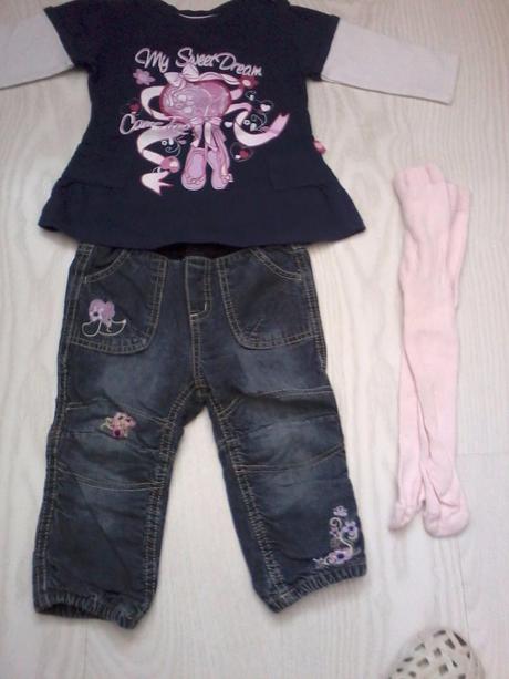 Rifle, tričko a pančuchy velk.80, 68–80