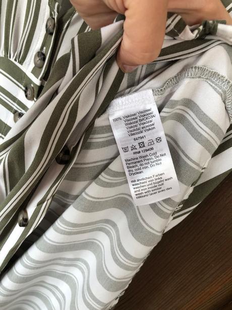 Olivové pásikavé šaty 38, bonprix,38