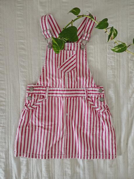 Šaty na traky riflové/ denim šaty na traky ružové, zara,116