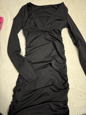 Šaty s dlhým rukávom, s