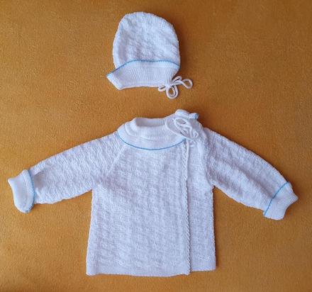 Pletený svetrík s čiapkou č.62, 62