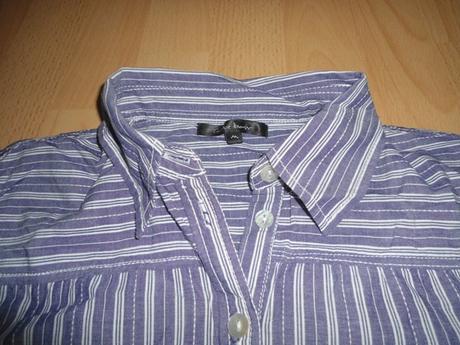 Fialova kosela s bielym pasikom, gate,s