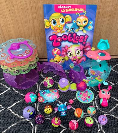 Zoobles sada magnetických zvieratiek a domčekov,