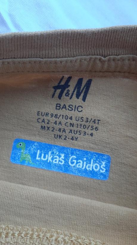 Sada tričiek, h&m,98