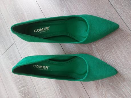 Damske zelené lodičky, 39