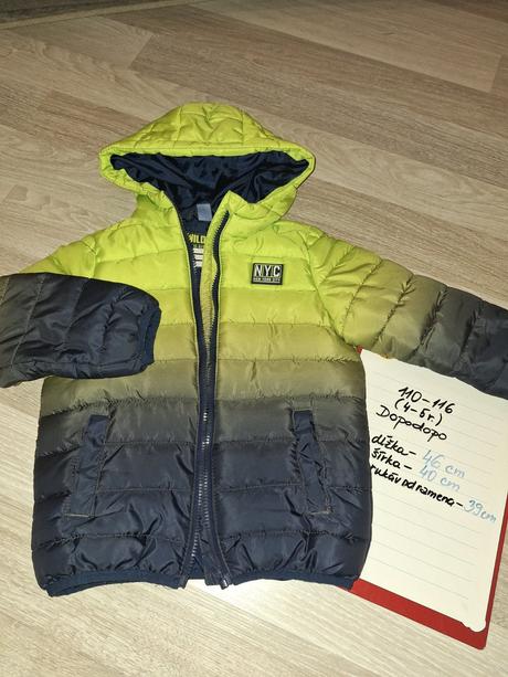 Zimná (ombré) vetrovka, dopodopo,110