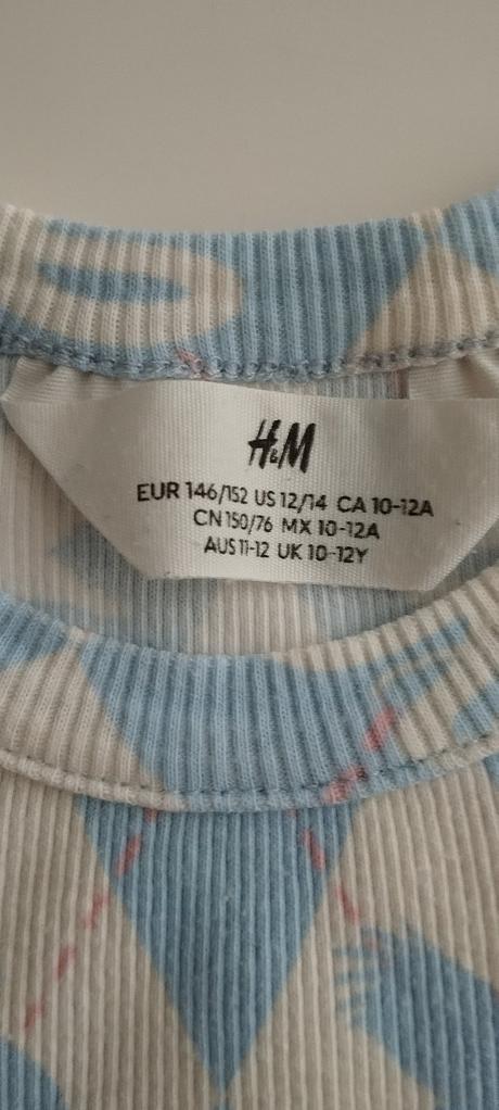 Dievčenské krátke tričko, h&m,146