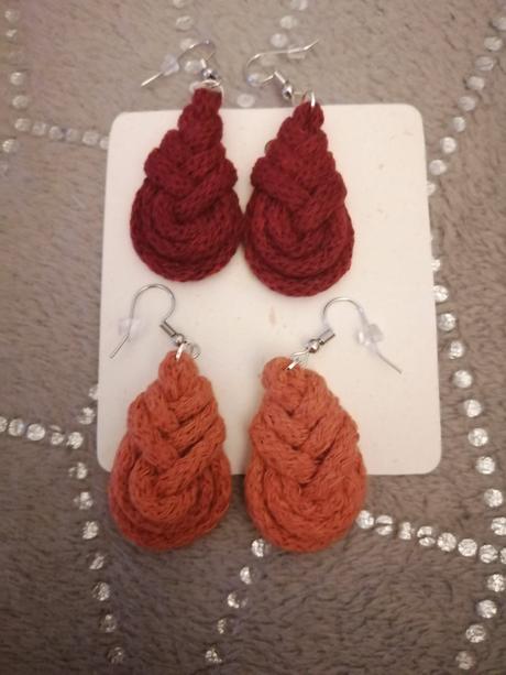 Nausnice loopky macrame, 