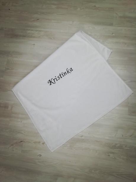Letná deka s menom,
