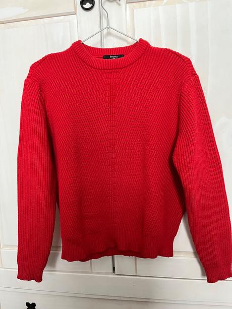 Červený sveter bershka, bershka,xs