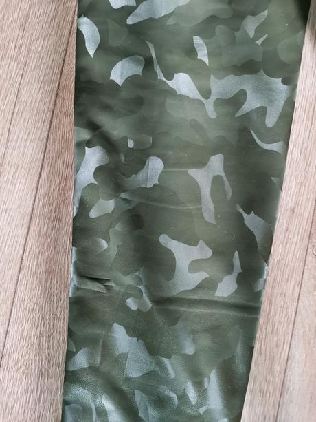 Zateplené kožené legíny, s