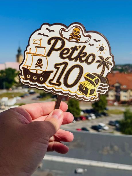 Personalizovaný zápich na tortu,
