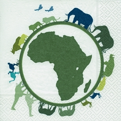 Servítka afrika 4ks (s200), 