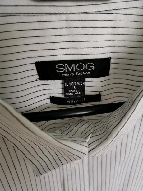 Slim fit košeľa prúžkovaná, l