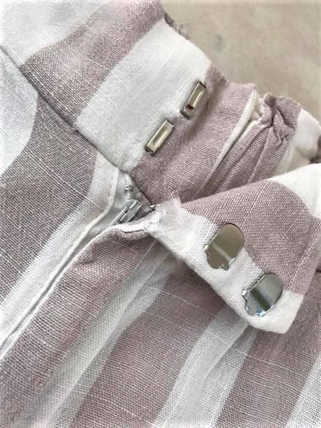 7/8 naturálne ľanové nohavice, amisu,l