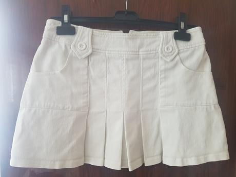 Kratka biela sukna - rozne s, s