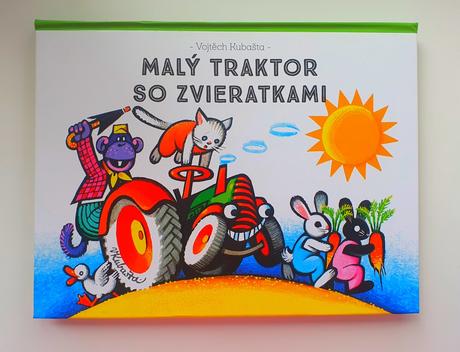 Malý traktor zo zvieratkami.,