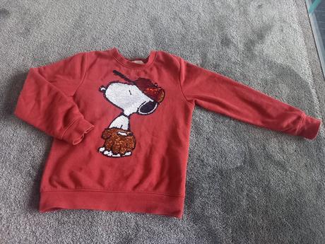 Mikina hm snoopy unisex v.122/128, h&m,122